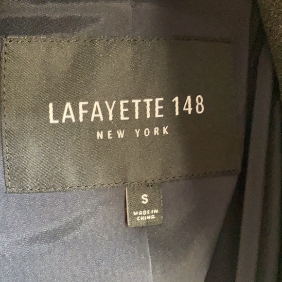 Lafayette 148 New York navy velvet coat - Picture 4 of 6